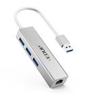 Adaptador de Rede Ethernet Gigabit 10/100/1000 + HUB 3 Portas USB 3.0