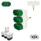 Adaptador De Tomada Benjamim T Modular Removível Versátil Com 3 Entradas Multiplicador de Tomadas 10A 20A Até 250v - Complete Store