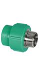 Adaptador de transição macho ppr verde amanco dn25x3/4