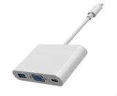 Adaptador De Type-C Para Vga/ Type-C 3X Usb 3.0