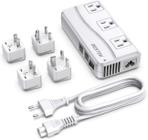 Adaptador de viagem BESTEK Universal 100-220V a 110V 250W com USB