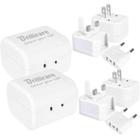 Adaptador de viagem BRILLIRARE International, pacote com 2 unidades, branco