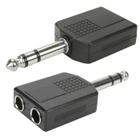 Adaptador duplicador p10 stéreo x 2 j10 stéreo