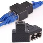 Adaptador Emenda Extensor Duplicador Rj45 Cabo Rede Internet