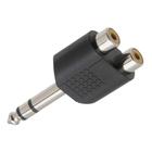 Adaptador Femea RCA Dupla para PLUG P10 Stereo - BITS