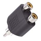 Adaptador Fêmea RCA Dupla para PLUG RCA Níquel