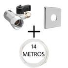 Adaptador Filtro Purificador de Água Electrolux Com Canopla Quadrada e Mangueira 14m