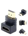 Adaptador Hdmi 90 Em L Macho X Fêmea Compacto