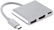 Adaptador Hud Usb Type-C A Hdmi Usb Type-C Usb 3.0 Fêmea