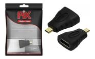 Adaptador Micro Hdmi Macho Para Hdmi Femea Gold Chipsce Pix