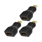 Adaptador Mini HDMI Macho para HDMI Fêmea 4K 1080p - Conversor para Mini PC, HDTV e Câmera QGeeM