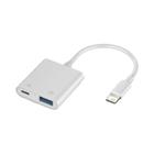 Adaptador OTG Lightning para iPhone 14/13/12/11 - Carga Rápida USB 3.0