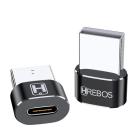 Adaptador OTG Tipo C Para USB 2. 0 Conecte e Use da HREBOS HS-336