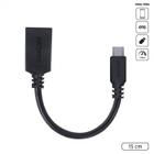 Adaptador otg tipo c para usb a 3.0 para celular smartphone 15 cm preto - p3amup-15