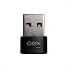 Adaptador OTG Tipo C Para USB Compacto OEX AD204 Preto - OEX ENJOY