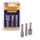 Adaptador Para Soquete 3 Pçs 1/2" 3/8" 1/4"