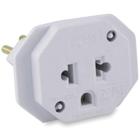 Adaptador para Tomada Universal 2P+T 10A Bivolt Branco