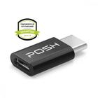 Adaptador Posh Micro USB para USB C em ABS para cabo USB