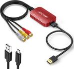 Adaptador RCA para HDMI Conversor Viagkiki AV para HDMI 1080P