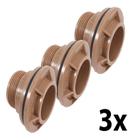 Adaptador Roscável Flange 25mm 3/4'' Tigre 3 Unidades