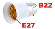 Adaptador Soquete Conversor Bocal Lâmpada B22 Para E27