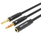 Adaptador Splitter Divisor De Fone E Microfone 2x P2m 30cm - Vention