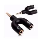 Adaptador Splitter P3 Headset Fone Microfone P2 X P3 Audio - King