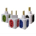 Adaptador tomada cubo 4 entradas benjamin bivolt