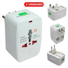 Adaptador Tomada Londres Toda Europa Viagem 110V 220V 2 Unid - Generica