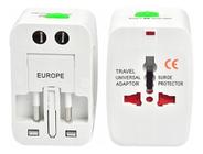 Adaptador Tomada Universal Internacional Usa Europa 3 Tipos - Bora Colega