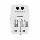 Adaptador Tomada Universal Padrão 150 Países Uk Europa EUA Asia Viagem Bivolt 110/220 Bivolt AIO - Smart Bracelet