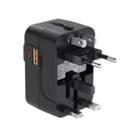 Adaptador Universal De Viagem Com Portas Usb E Tipo-c, Carregador Rápido Pd 20w E Qc 18w, Compatível Com Tomadas Em Eua,