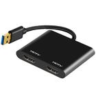 Adaptador USB 3.0 para Dual HDMI 4K/1080p - Placa de Vídeo Externa para Monitor Duplo