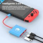 Adaptador USB-C Multiporta 3 em 1 - 4K HDMI, Thunderbolt 3 e PD 100W para Nintendo Switch