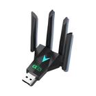 Adaptador USB WiFi De Banda Dupla 1200Mbps 4 Antenas 24G 5GHz Placa De Rede Sem Fio Para Win 10 11