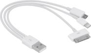 Adaptador USB X Micro USB/LIGHTNING/DOCK 3 em 1 - USB-ALL - Vinik