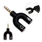 Adaptador Y Plug P2 X P3 Splitter Headset Fone Microfone