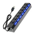 Adaptadores Usb Cabo Hub 2.0 7 Portas Com Led E Entrada - Relet