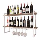 Adega Bar Industrial P/ Bebidas Prateleira Dupla Branco120cm - Metallius