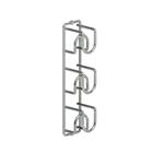 Adega Cube para 03 Garrafas 6282 70x335x80mm Cromada Masutti Copat