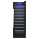 Adega Venax para 50 Garrafas Piubella com 1 Porta e Porta de Vidro Duplo Preto 220V