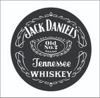 Adesivo 30x30cm De Recorte Tampa Tambor Jack Daniels