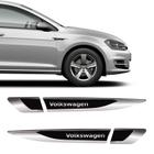 Adesivo Aplique Lateral Volkswagen Emblema Cromado Resinado