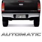 Adesivo Automatic Hilux Srv Emblema Cromado Tampa Traseira