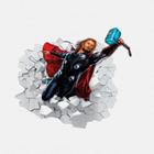 Adesivo Buraco na Parede Recortado Herói Quadrinhos Thor