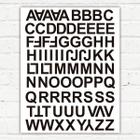 Adesivo Cartela Decorativa Alfabética-M 35X48Cm