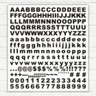 Adesivo Cartela Decorativa Alfabético E Numérico-M 60X60Cm