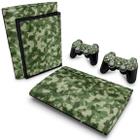 Adesivo Compatível PS3 Super Slim Skin - Camuflado Verde