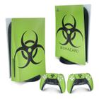 Adesivo Compatível PS5 Playstation 5 Skin - Biohazard Radioativo