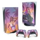 Adesivo Compatível PS5 Playstation 5 Skin - GTA 6 VI